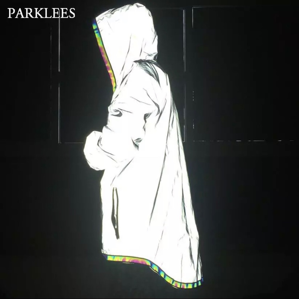 Reflective Bomber Jacket Men 
XXL